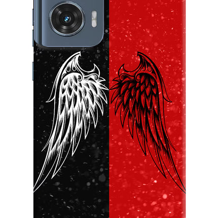 Wings Moto Edge 50 Fusion Hard Case Back Cover by Casekaro