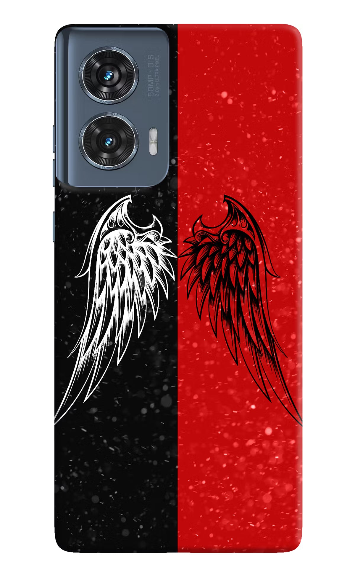 Wings Moto Edge 50 Fusion Hard Case Back Cover by Casekaro