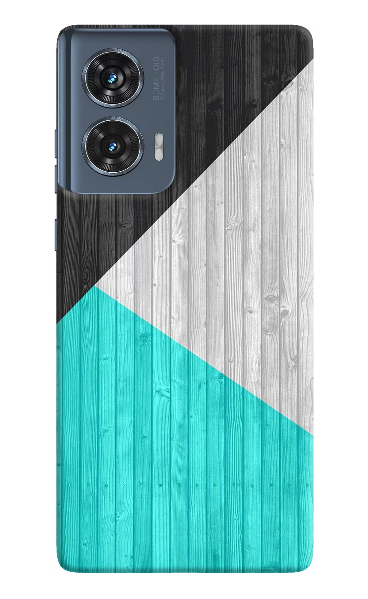 Wooden Abstract Moto Edge 50 Fusion Back Cover