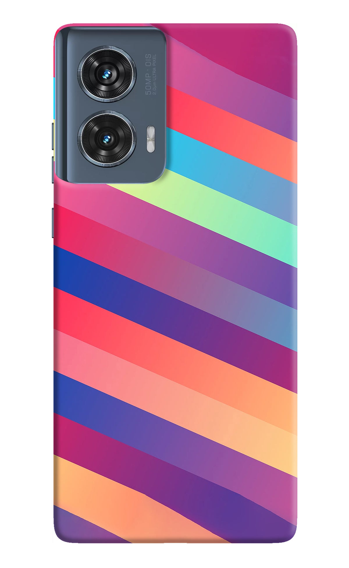 Stripes color Moto Edge 50 Fusion Back Cover