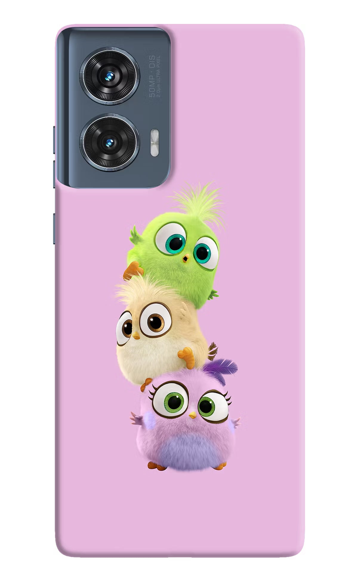 Cute Little Birds Moto Edge 50 Fusion Hard Case Back Cover by Casekaro