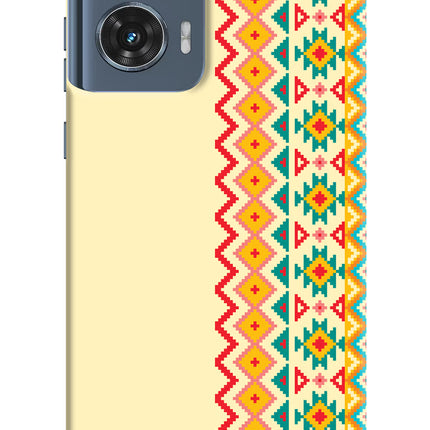 Ethnic Seamless Moto Edge 50 Fusion Hard Case Back Cover by Casekaro