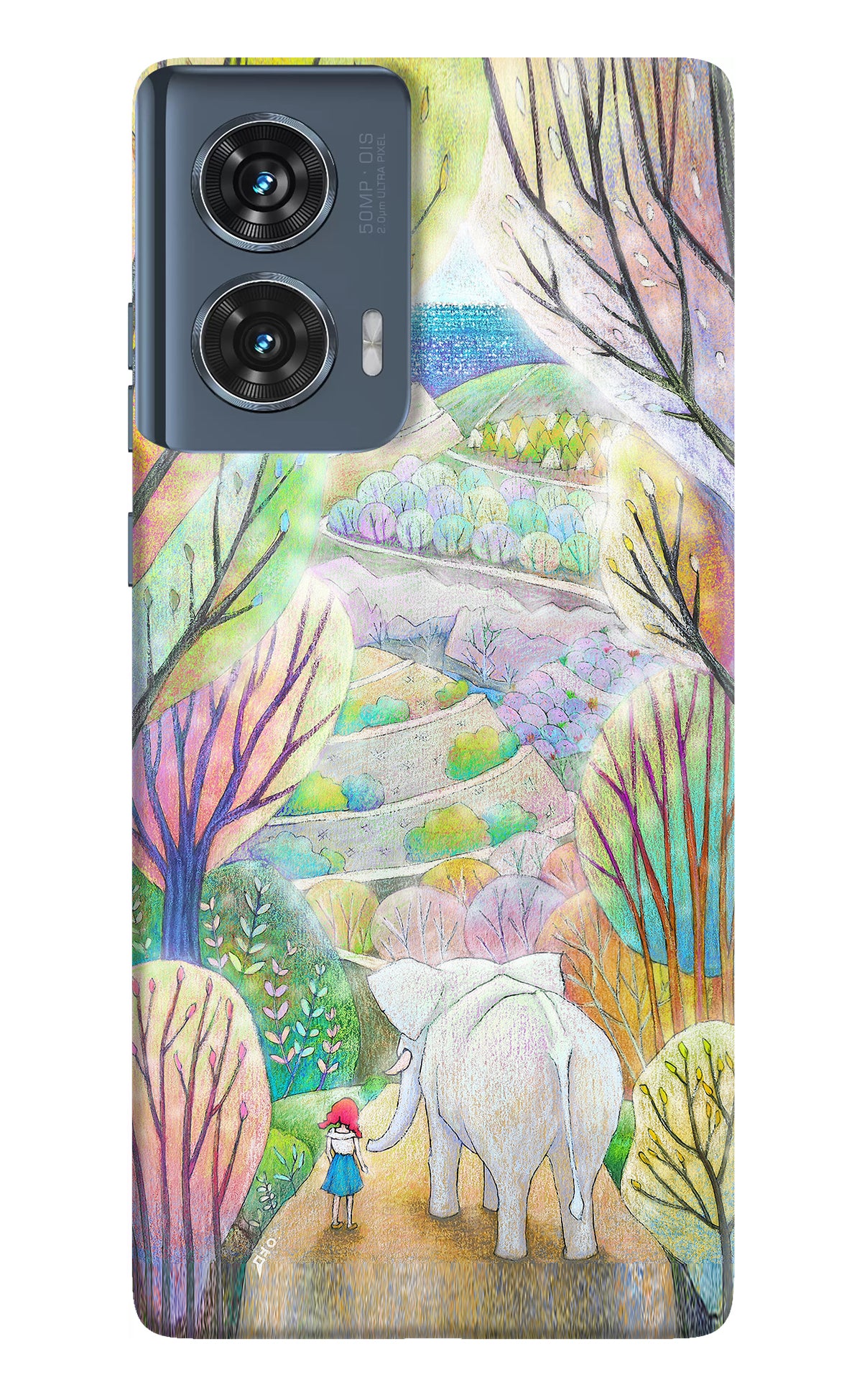Nature Painting Moto Edge 50 Fusion Back Cover