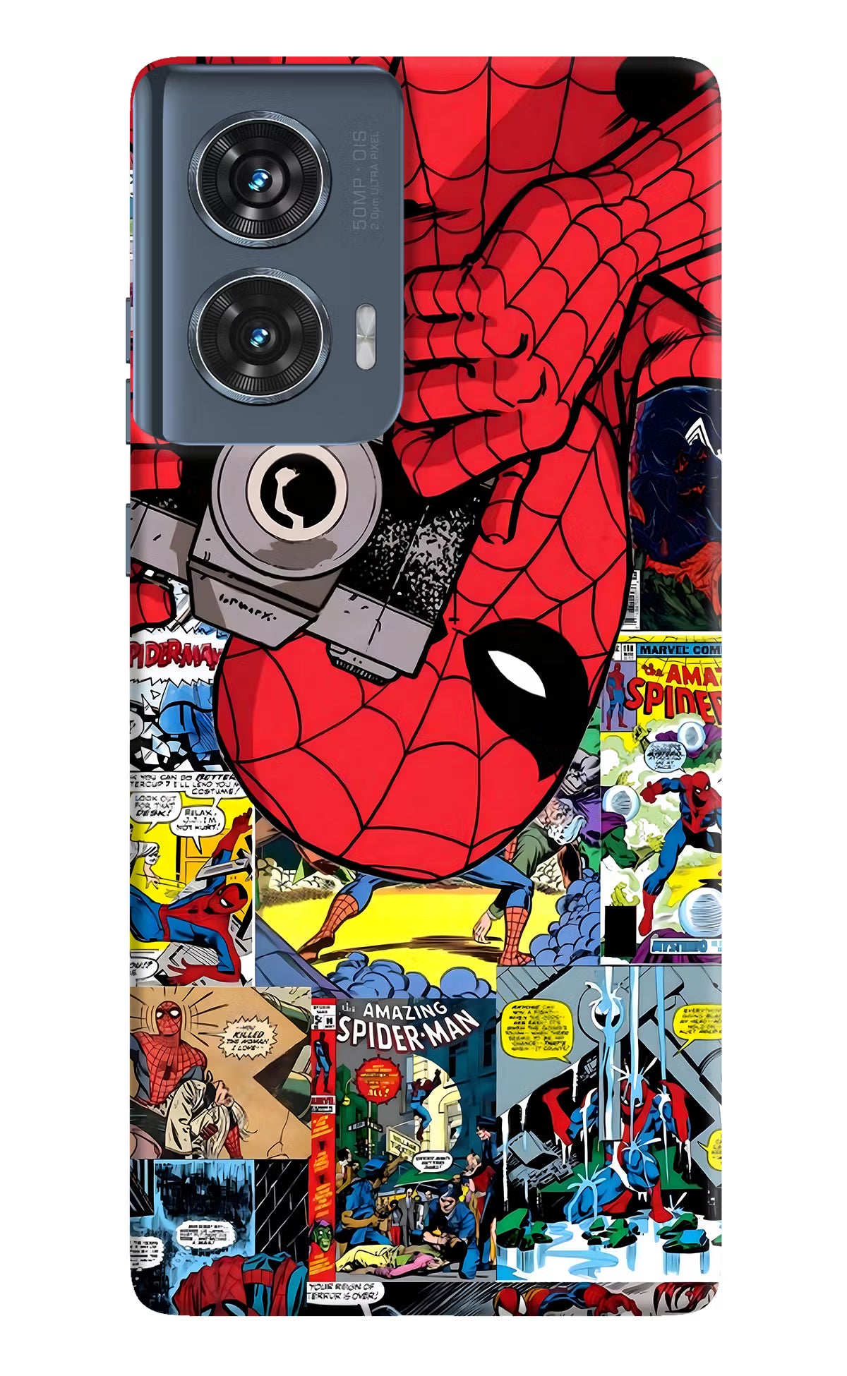 Spider Man Moto Edge 50 Fusion Hard Case Back Cover by Casekaro