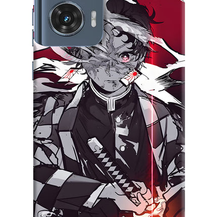 Demon Slayer Moto Edge 50 Fusion Hard Case Back Cover by Casekaro
