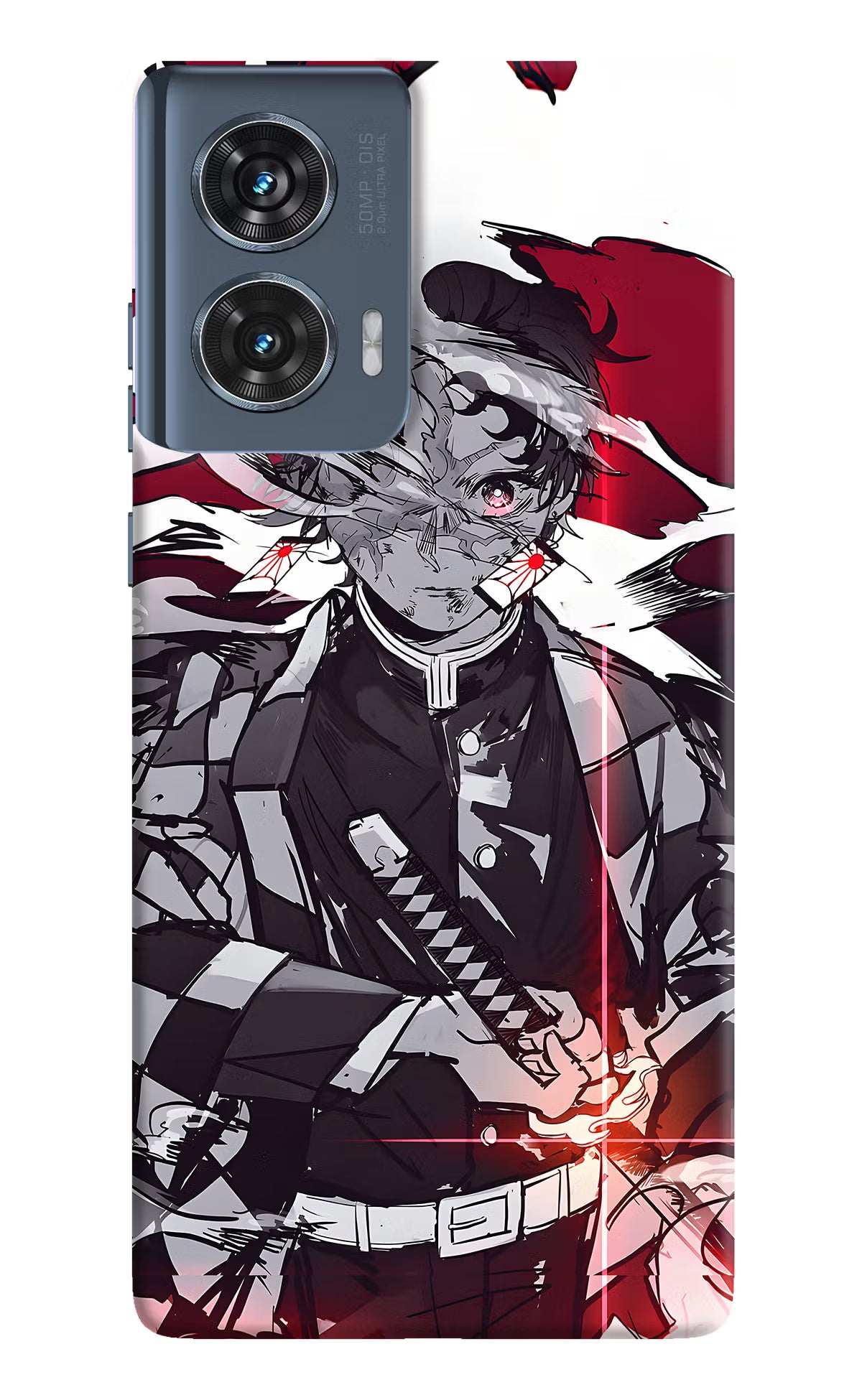 Demon Slayer Moto Edge 50 Fusion Hard Case Back Cover by Casekaro