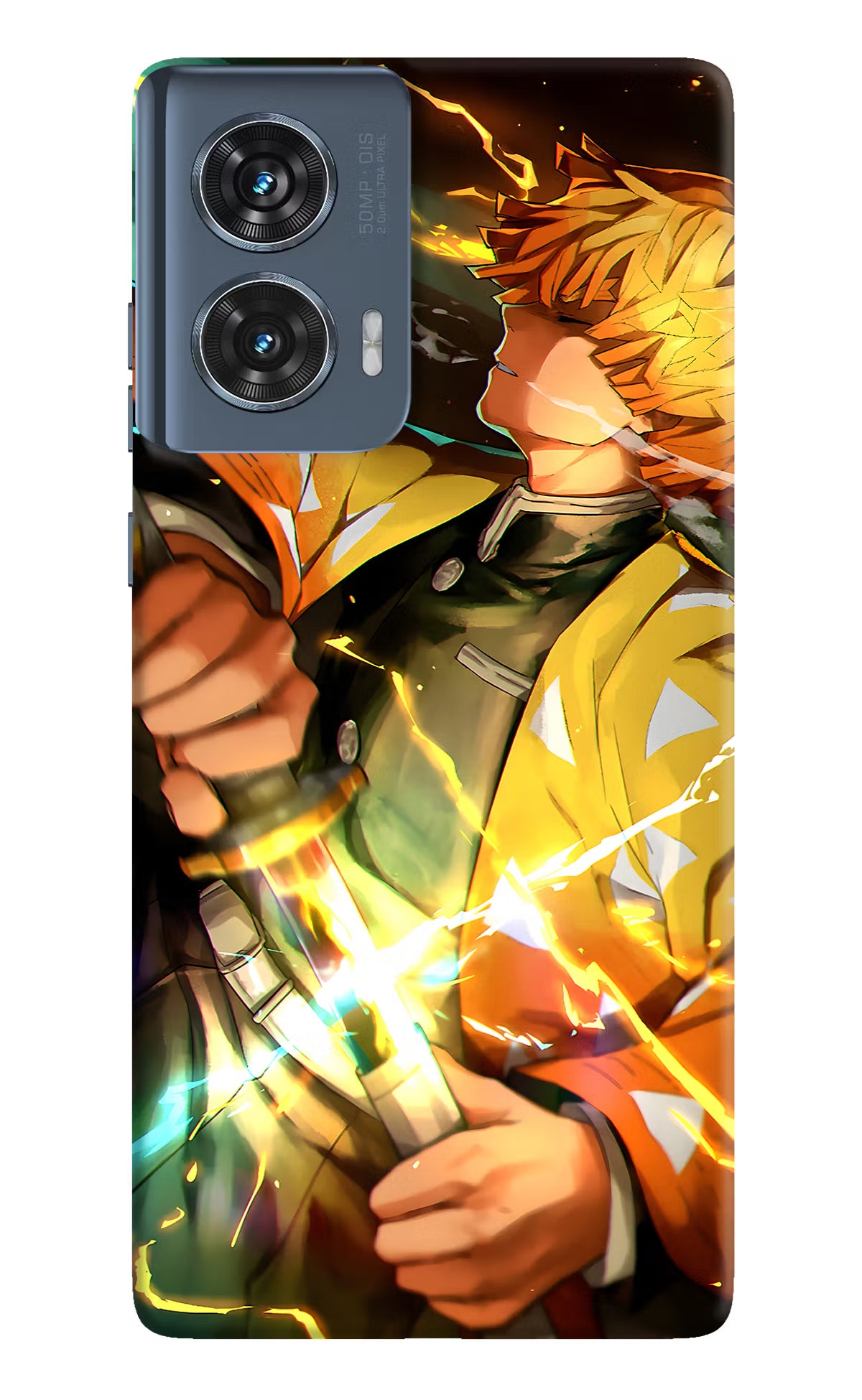 Demon Slayer Moto Edge 50 Fusion Hard Case Back Cover by Casekaro