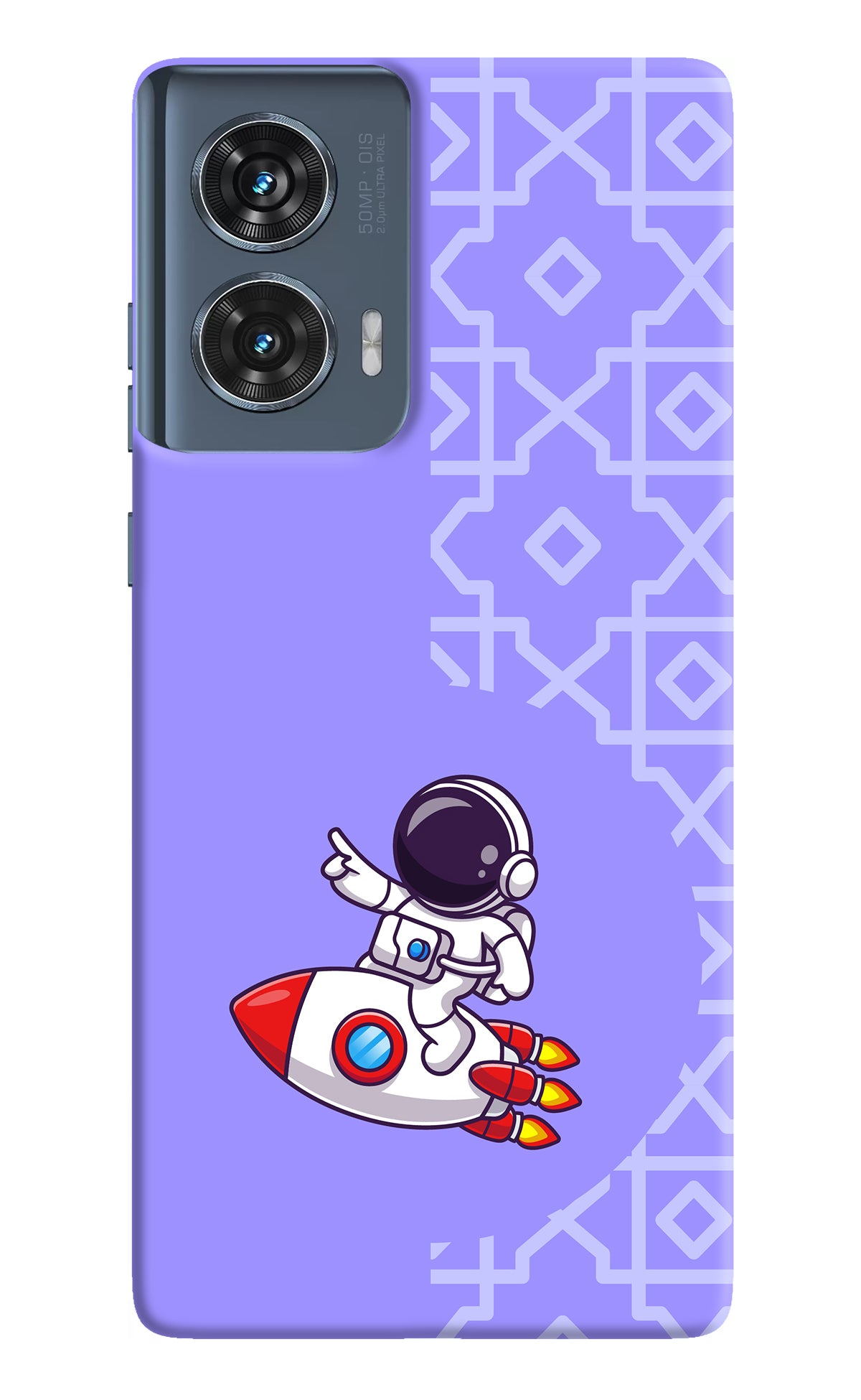 Cute Astronaut Moto Edge 50 Fusion Back Cover