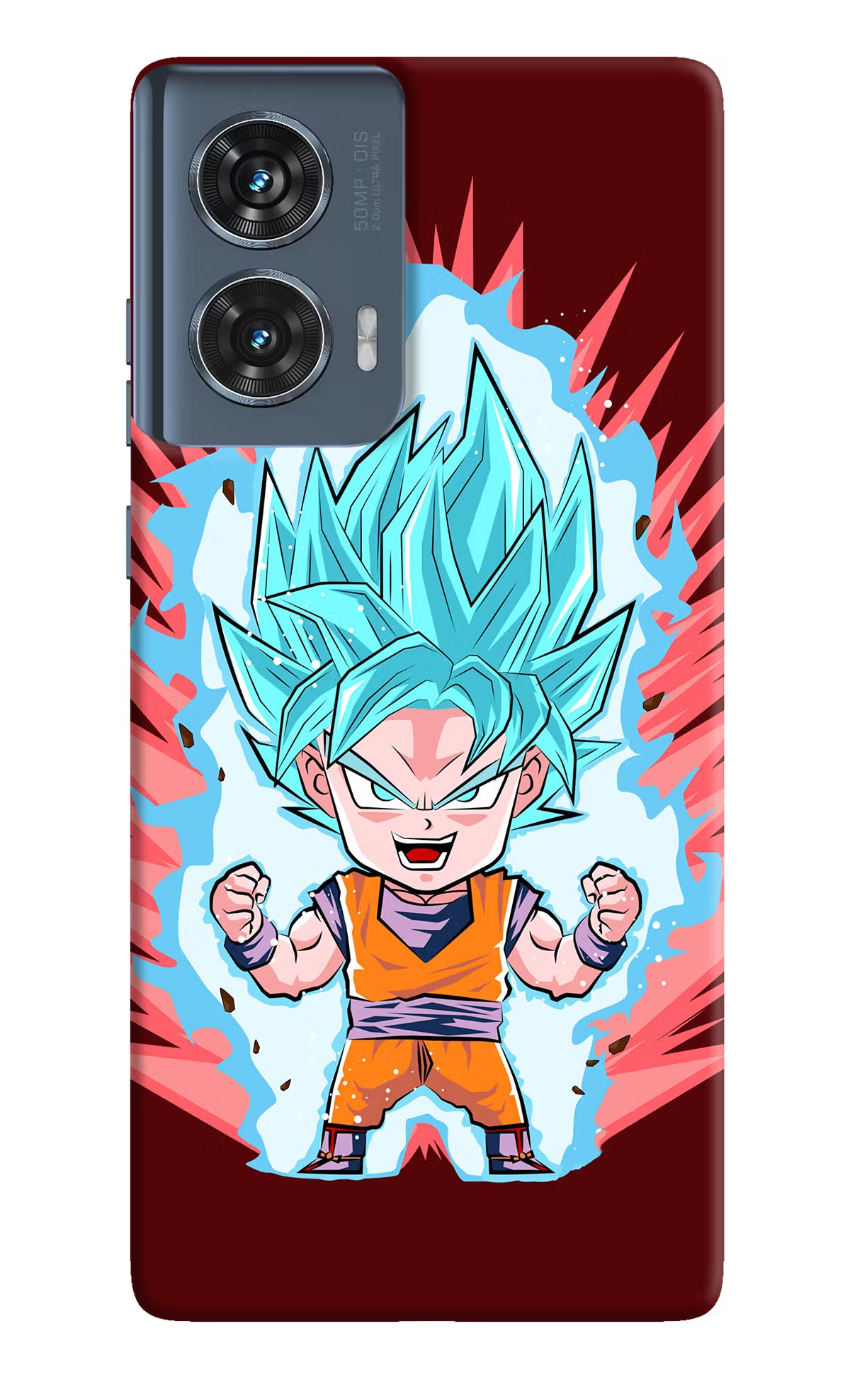 Goku Little Moto Edge 50 Fusion Hard Case Back Cover by Casekaro