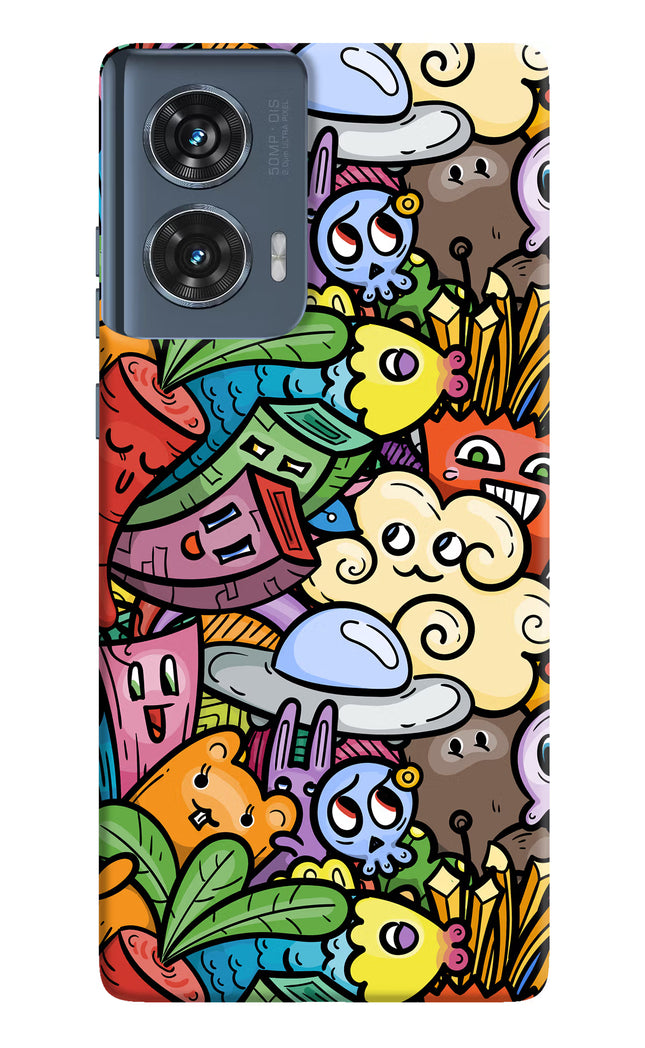Veggie Doodle Moto Edge 50 Fusion Hard Case Back Cover by Casekaro