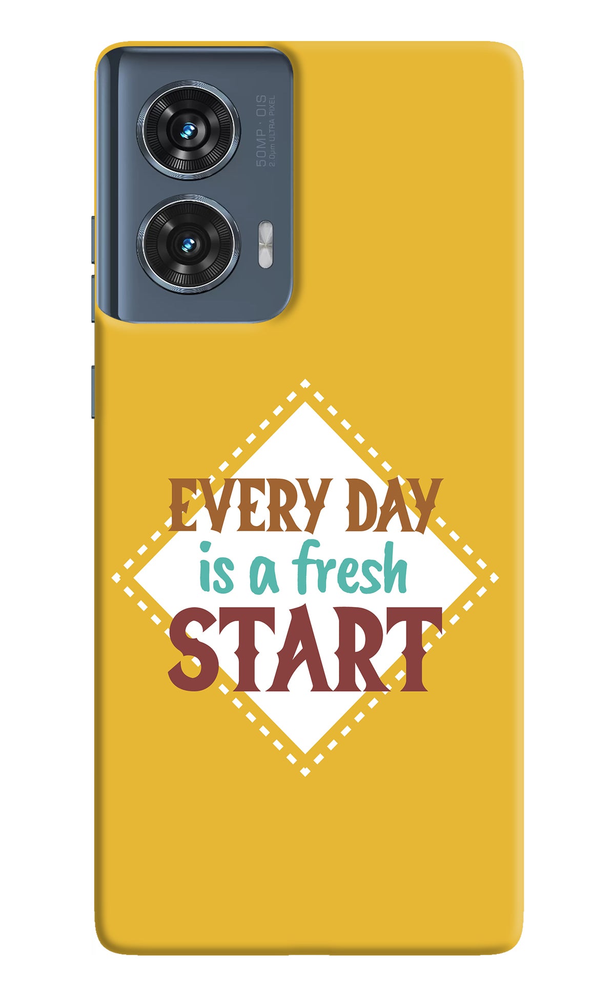Every day is a Fresh Start Moto Edge 50 Fusion Back Cover