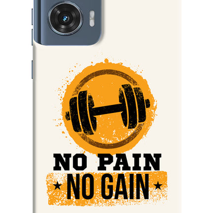 No Pain No Gain Moto Edge 50 Fusion Hard Case Back Cover by Casekaro