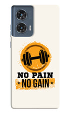 No Pain No Gain Moto Edge 50 Fusion Hard Case Back Cover by Casekaro