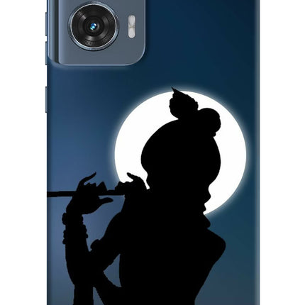 Shri Krishna Silhouette Moto Edge 50 Fusion Hard Case Back Cover by Casekaro