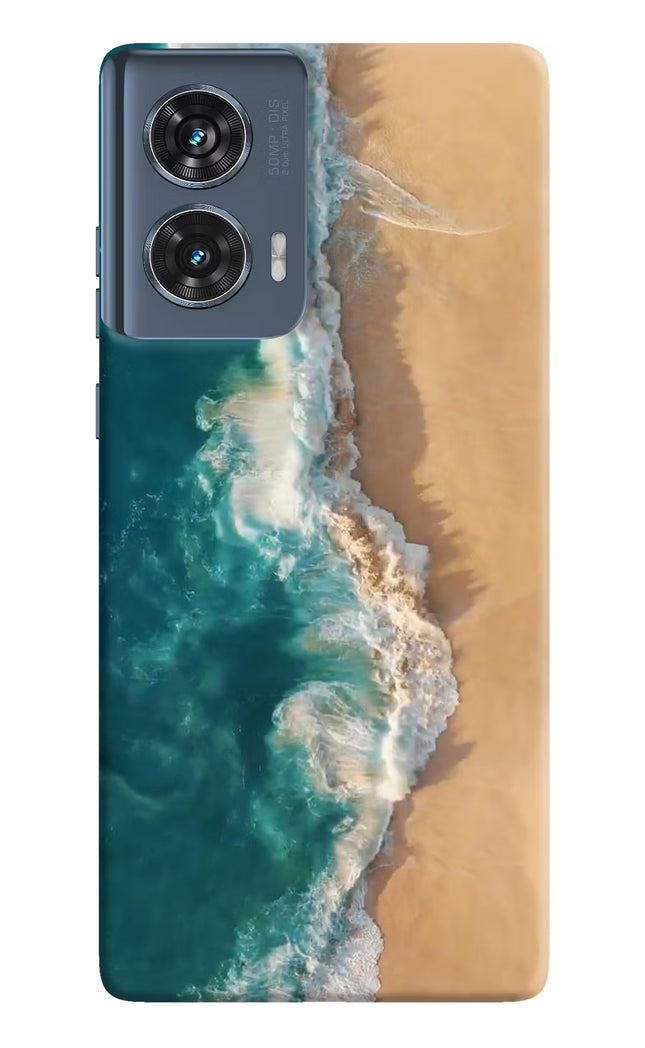 Ocean Beach Moto Edge 50 Fusion Hard Case Back Cover by Casekaro