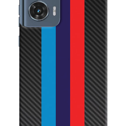 BMW Stripes Pattern Moto Edge 50 Fusion Hard Case Back Cover by Casekaro