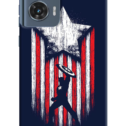 Captain America Marvel Art Moto Edge 50 Fusion Hard Case Back Cover by Casekaro