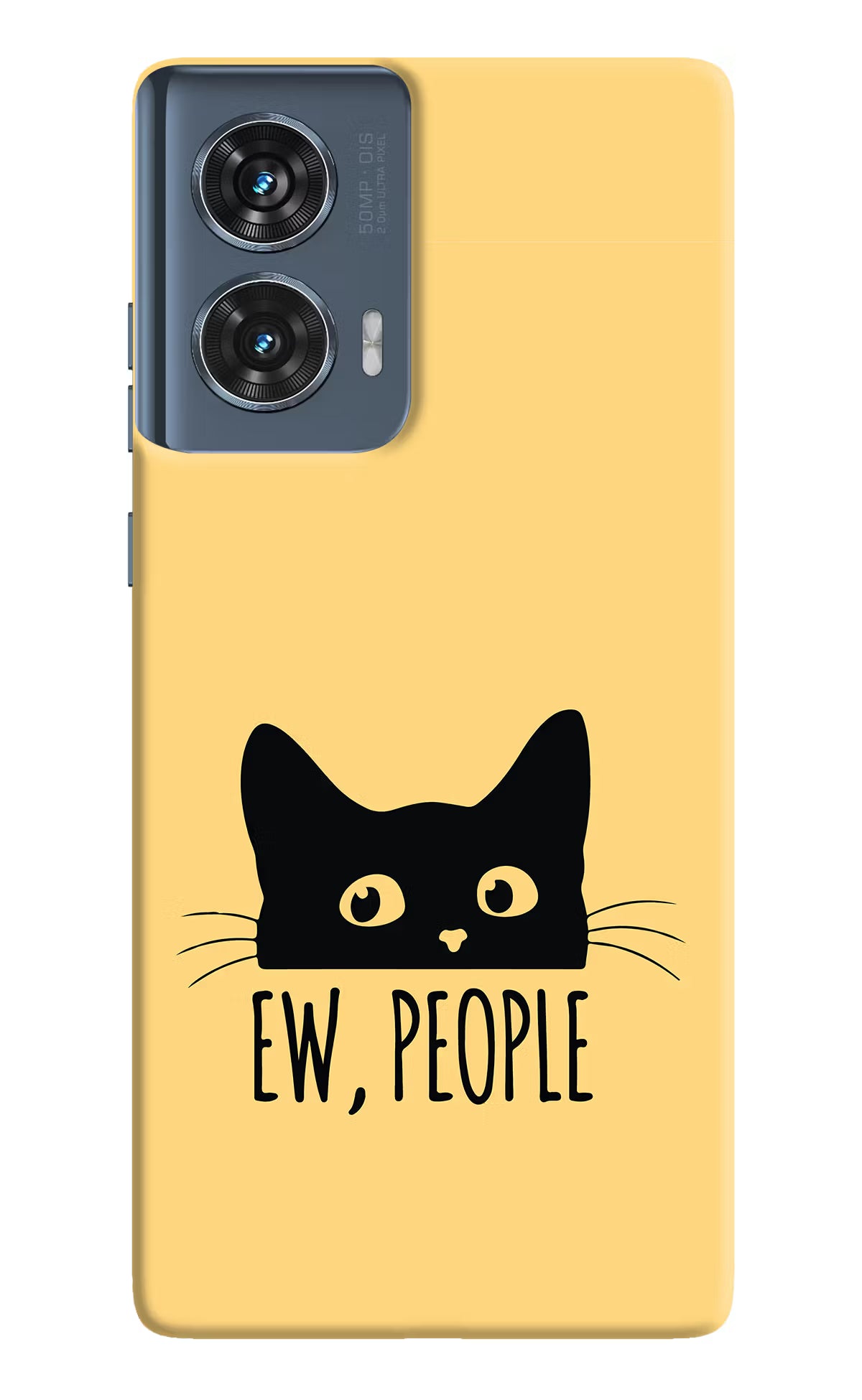 Ew People Catitude Moto Edge 50 Fusion Hard Case Back Cover by Casekaro