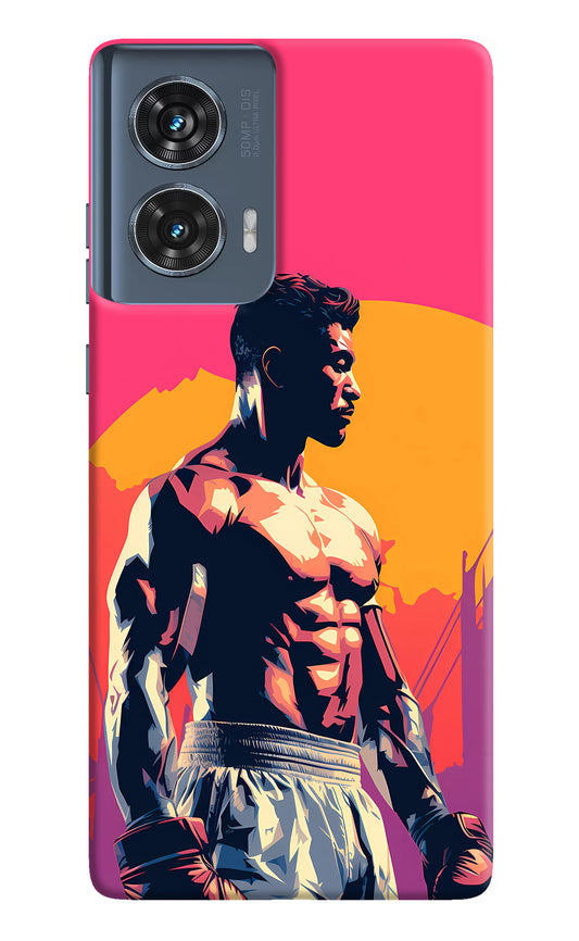 Sunset Warrior (AI Generated) Moto Edge 50 Fusion Back Cover