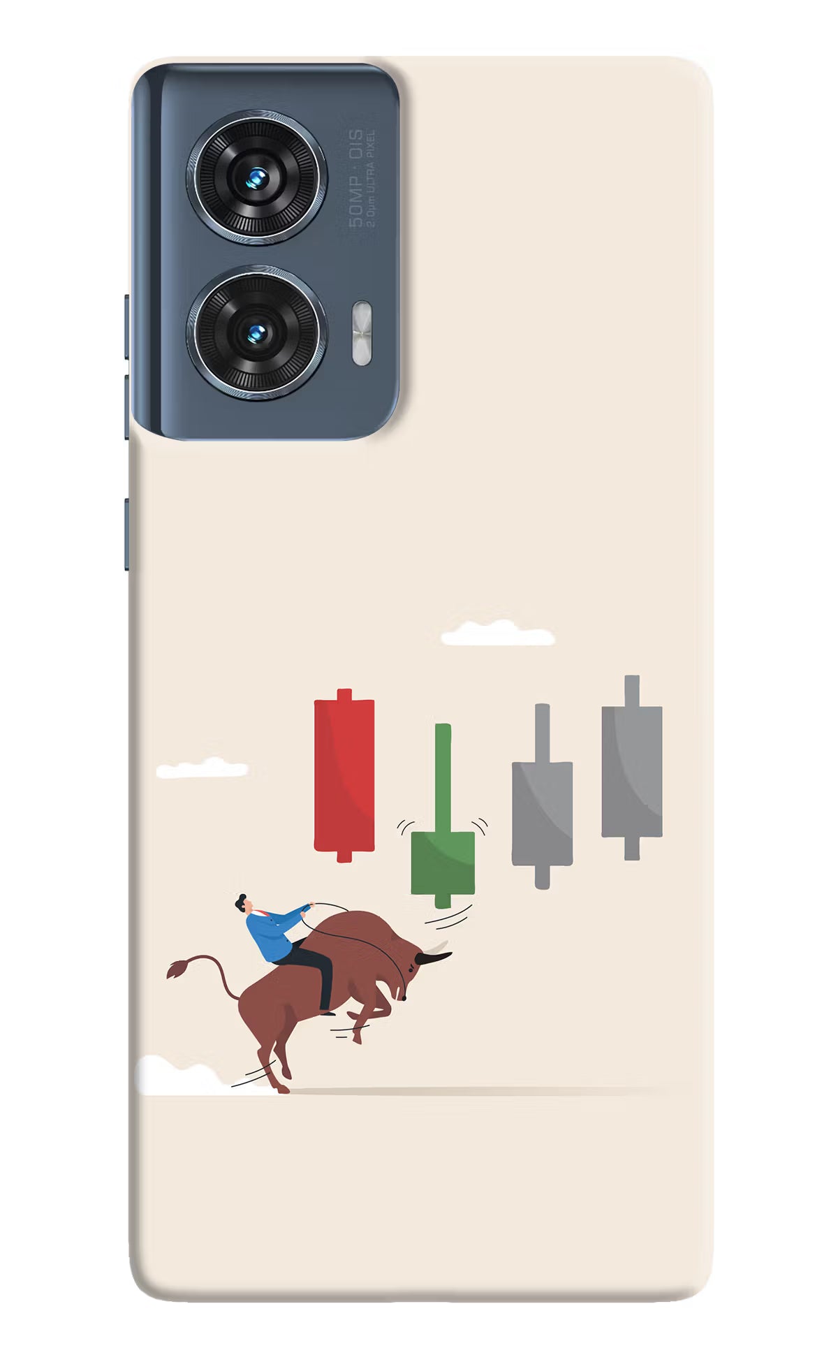 Bull Trading Momentum Moto Edge 50 Fusion Hard Case Back Cover by Casekaro