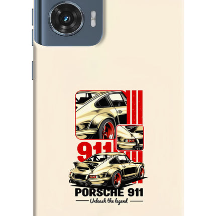 Classic Porsche 911 Moto Edge 50 Fusion Hard Case Back Cover by Casekaro