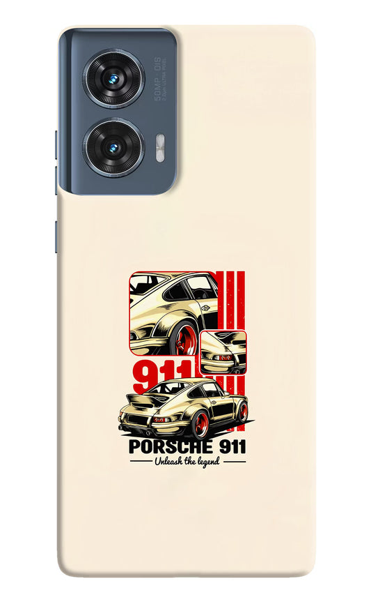 Classic Porsche 911 Moto Edge 50 Fusion Hard Case Back Cover by Casekaro