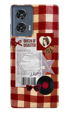 Queen of Disaster Moto Edge 50 Fusion Hard Case Back Cover by Casekaro