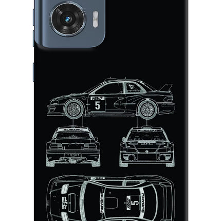 WRC'99 Moto Edge 50 Fusion Hard Case Back Cover by Casekaro