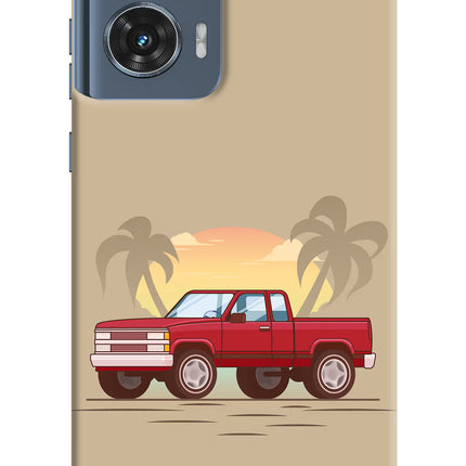 Desert Classic Drive Moto Edge 50 Fusion Hard Case Back Cover by Casekaro