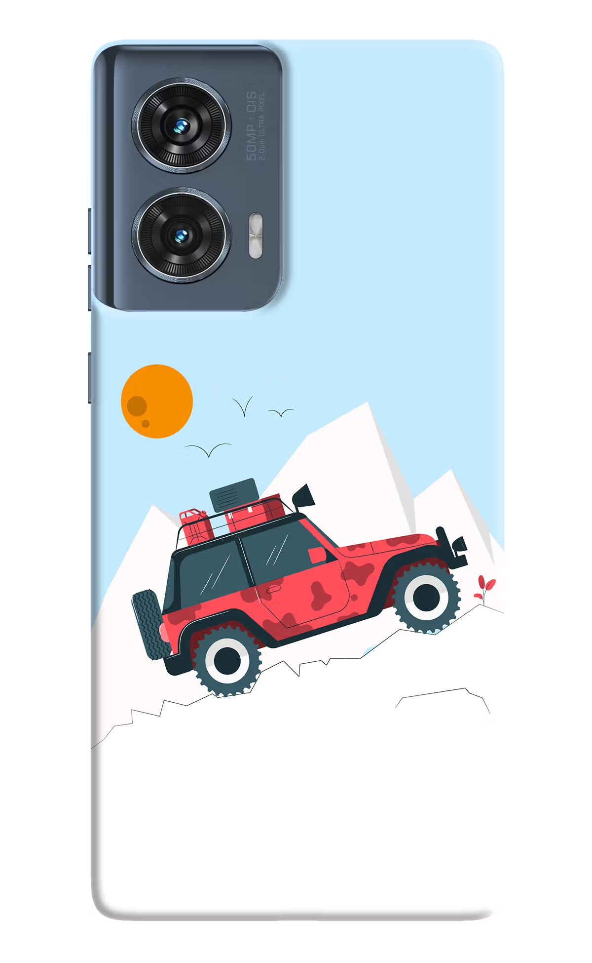 Mountain Trail Beast Moto Edge 50 Fusion Hard Case Back Cover by Casekaro