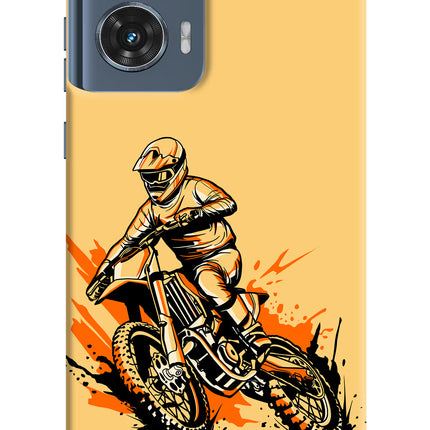 Off-Road Fury Moto Edge 50 Fusion Hard Case Back Cover by Casekaro