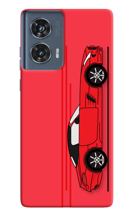 Red Velocity Moto Edge 50 Fusion Hard Case Back Cover by Casekaro