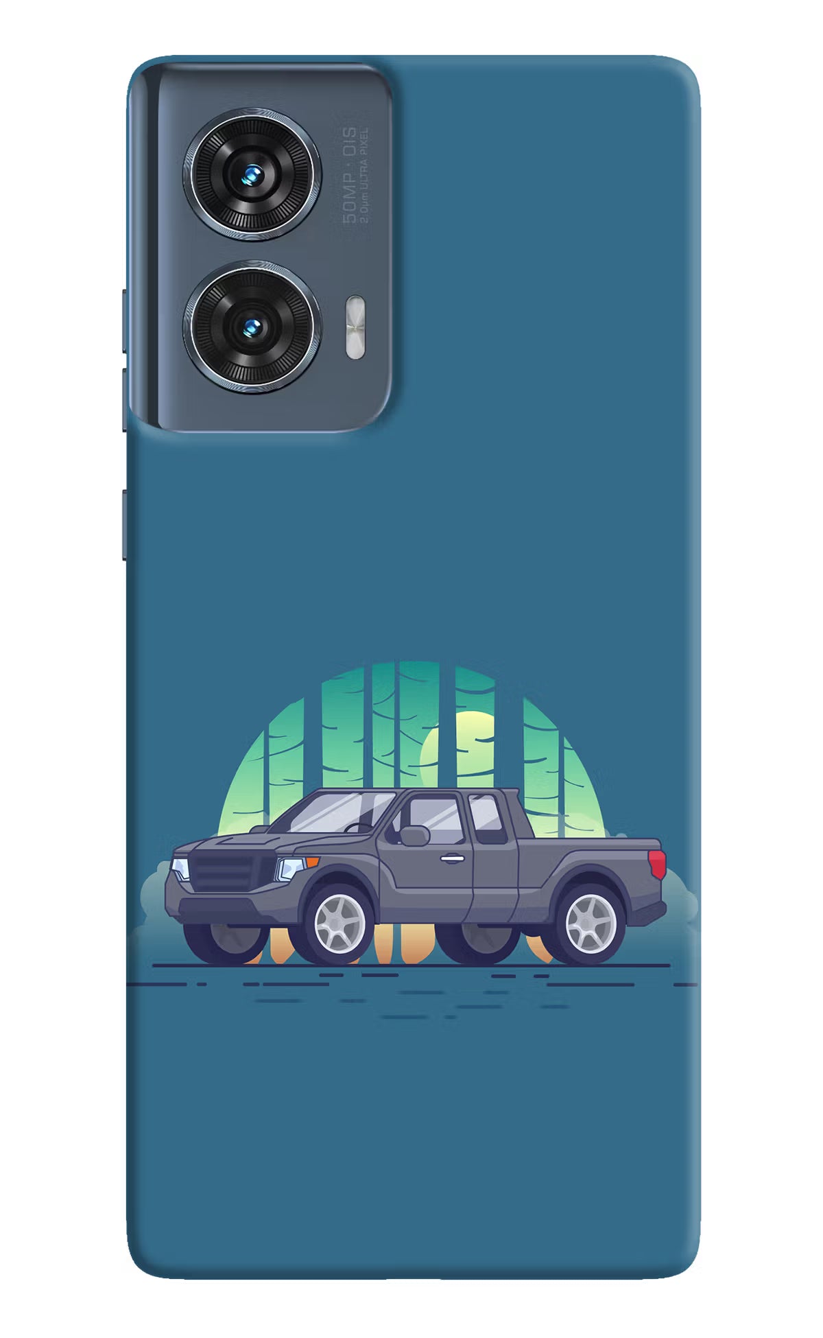 Retro Garage Vibe Moto Edge 50 Fusion Hard Case Back Cover by Casekaro