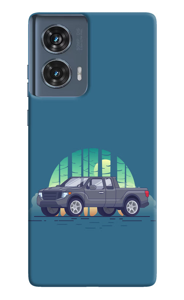 Retro Garage Vibe Moto Edge 50 Fusion Hard Case Back Cover by Casekaro