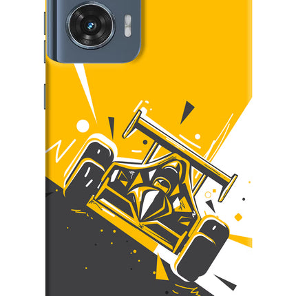 Track King Moto Edge 50 Fusion Hard Case Back Cover by Casekaro