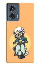 Undead Biker Moto Edge 50 Fusion Hard Case Back Cover by Casekaro