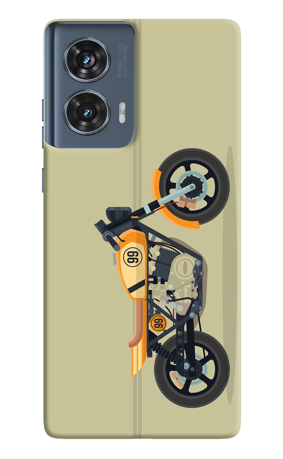 Vertical Speedster Moto Edge 50 Fusion Hard Case Back Cover by Casekaro