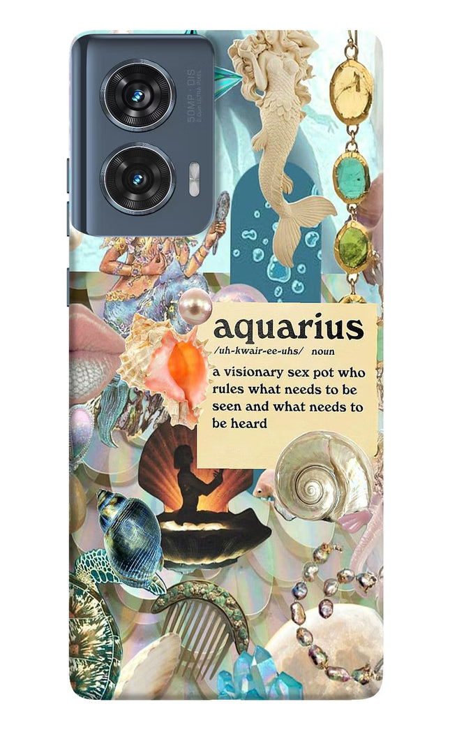 Aquarius Zodiac Moto Edge 50 Fusion Hard Case Back Cover by Casekaro