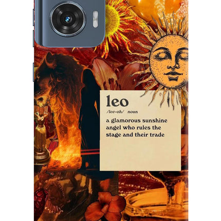 Leo Zodiac Moto Edge 50 Fusion Hard Case Back Cover by Casekaro