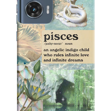 Pisces Zodiac Moto Edge 50 Fusion Hard Case Back Cover by Casekaro