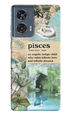 Pisces Zodiac Moto Edge 50 Fusion Hard Case Back Cover by Casekaro