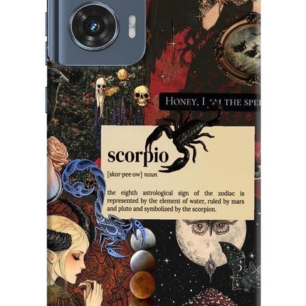 Scorpio Zodiac Moto Edge 50 Fusion Hard Case Back Cover by Casekaro
