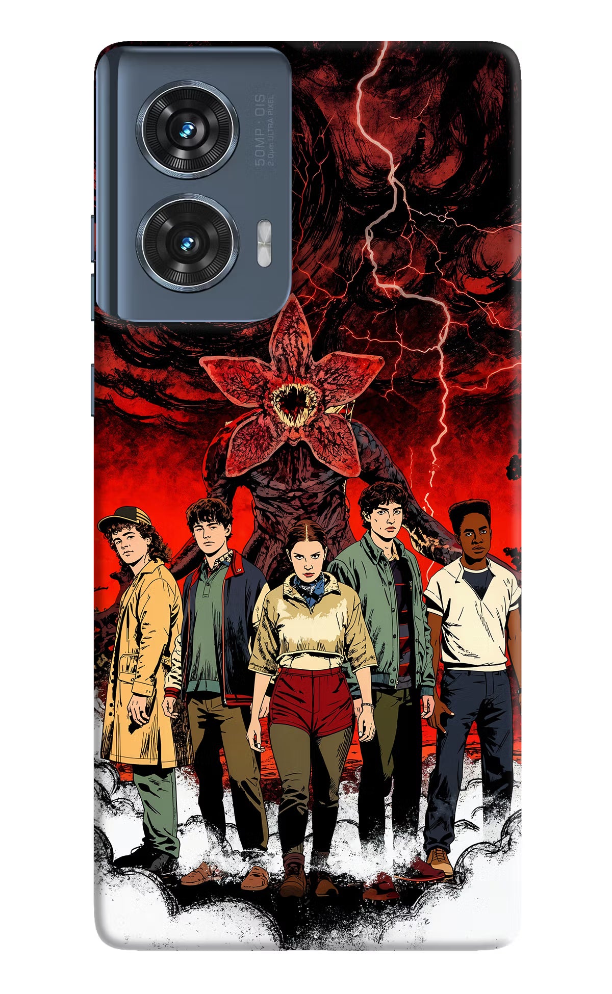 Ordinary Things Characters Moto Edge 50 Fusion Hard Case Back Cover by Casekaro