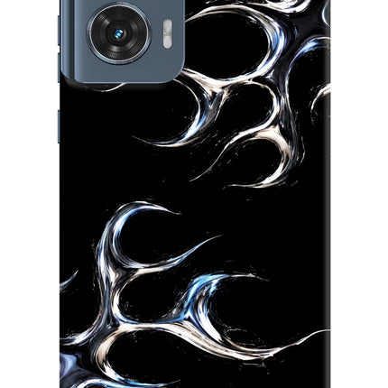 Chrome Tribal Moto Edge 50 Fusion Hard Case Back Cover by Casekaro