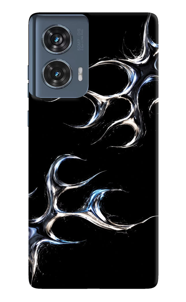 Chrome Tribal Moto Edge 50 Fusion Hard Case Back Cover by Casekaro