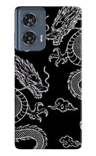 Twin Dragons Moto Edge 50 Fusion Hard Case Back Cover by Casekaro