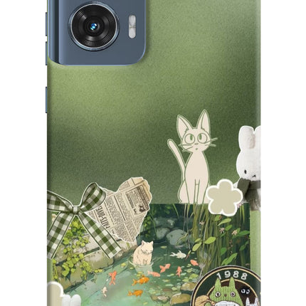 Aesthetic anime Moto Edge 50 Fusion Hard Case Back Cover by Casekaro
