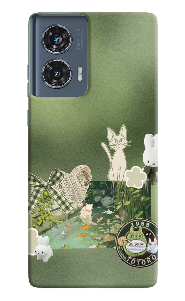 Aesthetic anime Moto Edge 50 Fusion Hard Case Back Cover by Casekaro