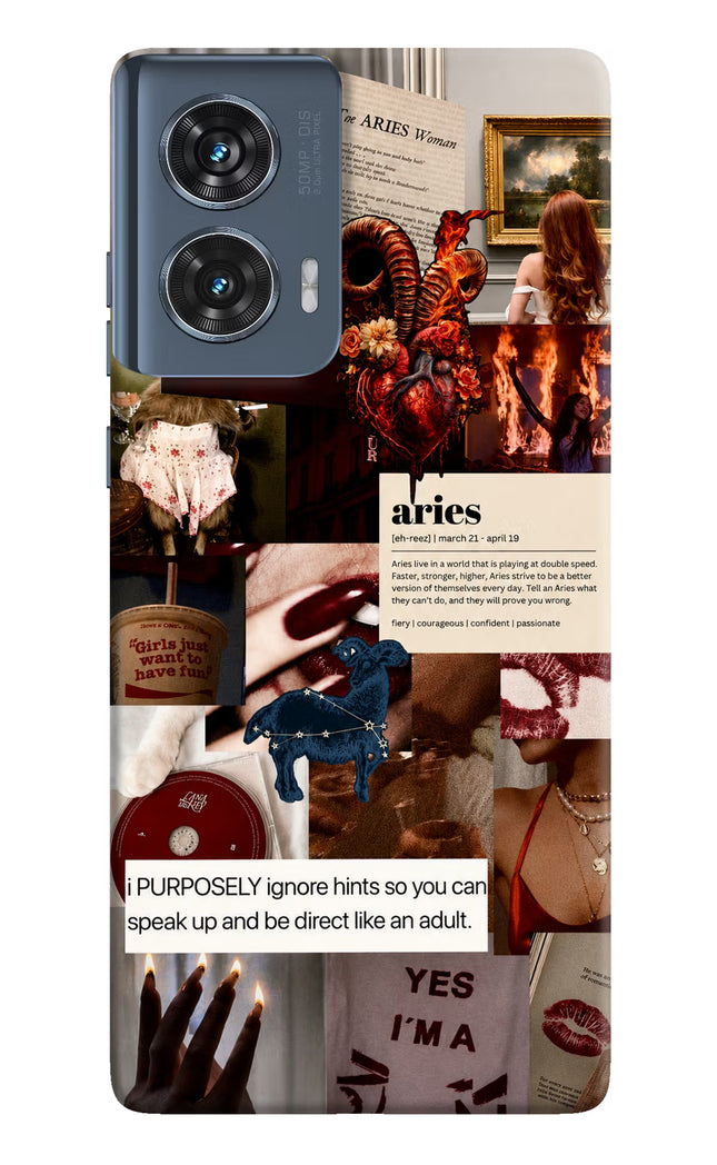 Zodiac Aries Moto Edge 50 Fusion Hard Case Back Cover by Casekaro