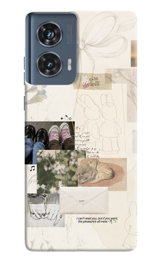 Soft Aesthetic Moto Edge 50 Fusion Hard Case Back Cover by Casekaro